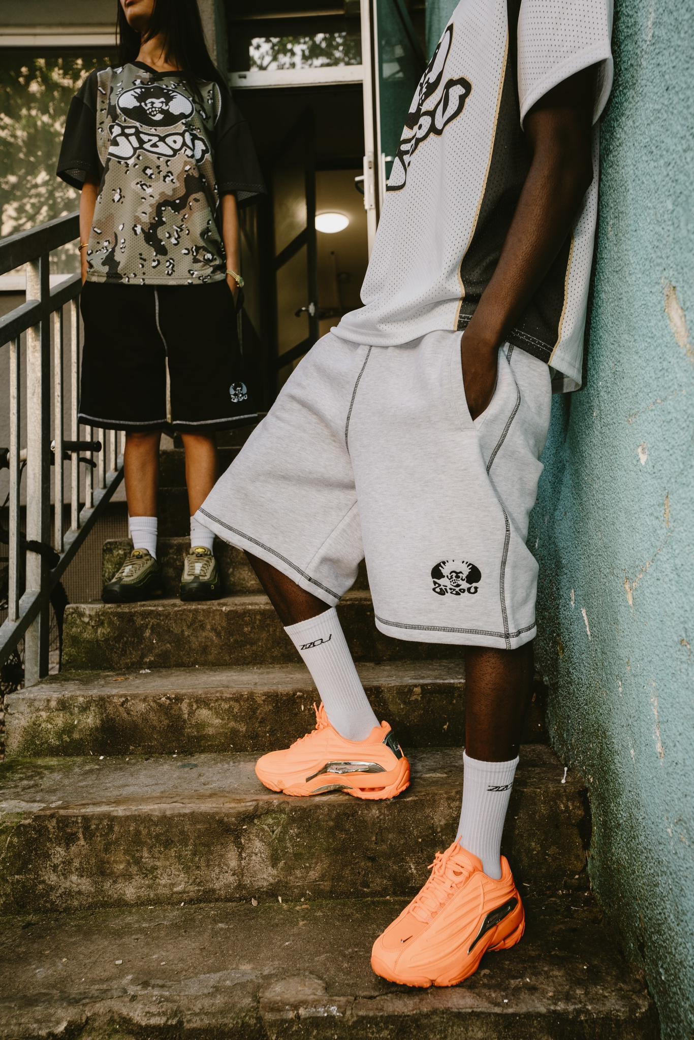 Grey Jogger Shorts