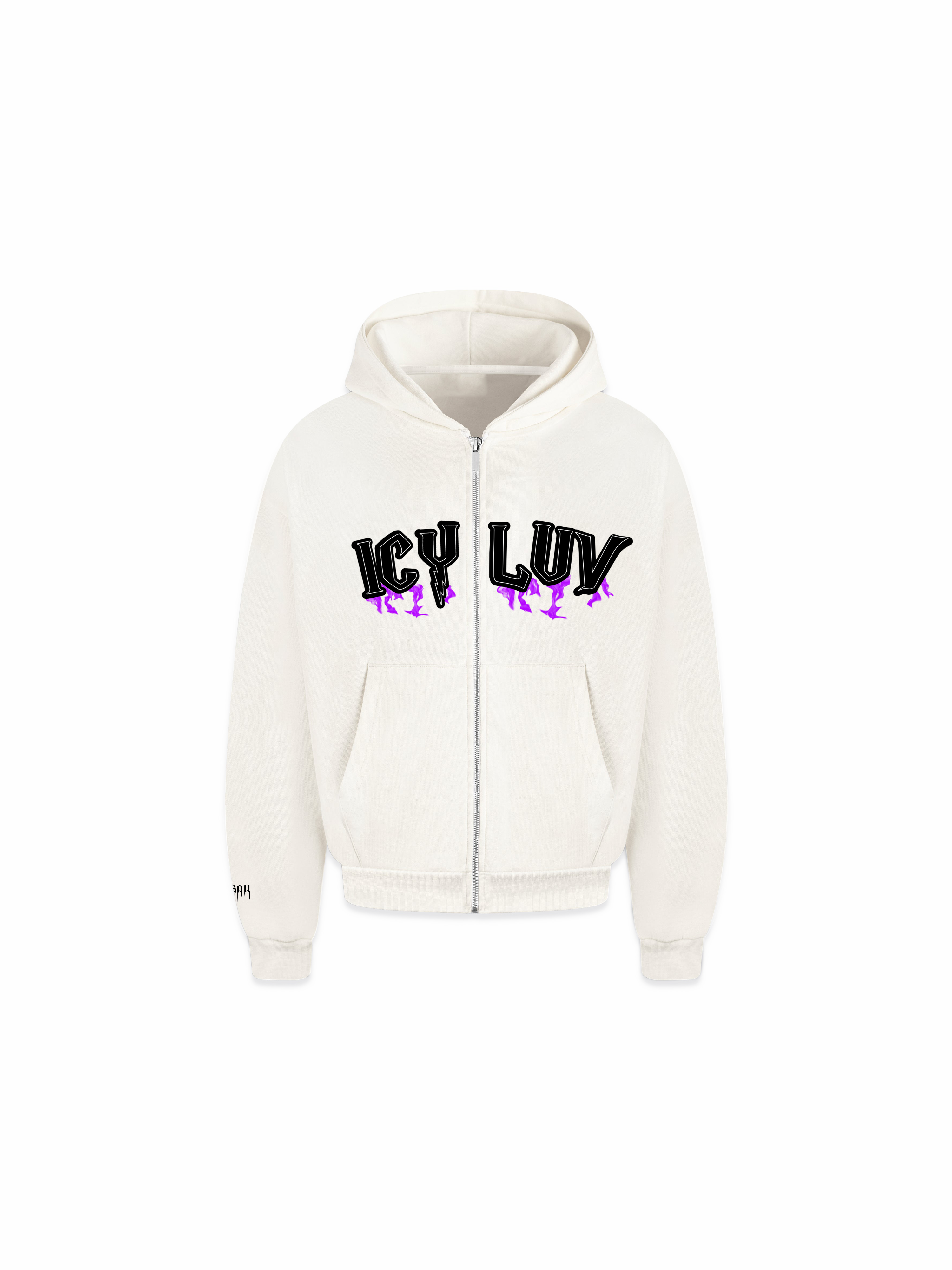 Icy Luv Zip White