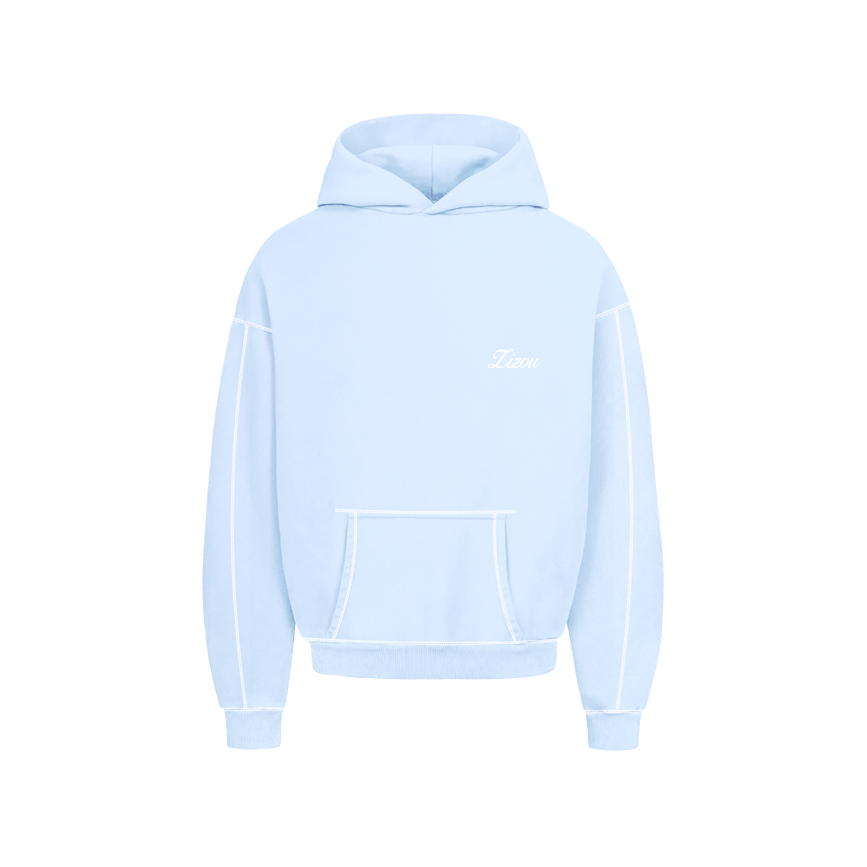 Blue Basic Hoodie